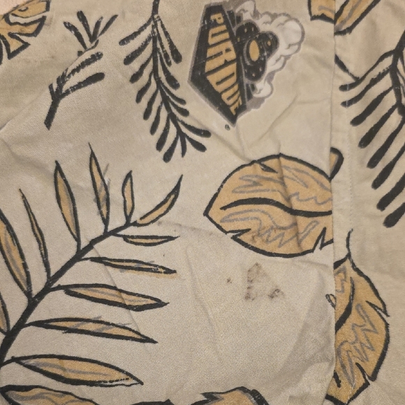 Men's Casual Beige Patterned Button Down Shirt - Picture 4 of 7